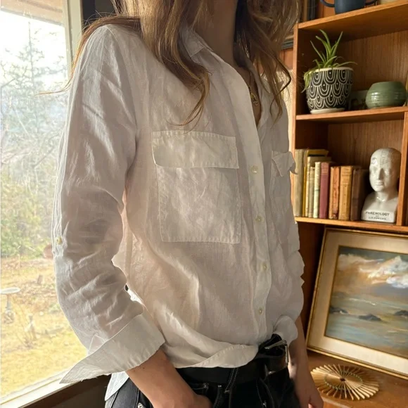 Babaton Linen Top S - Picture 2 of 3